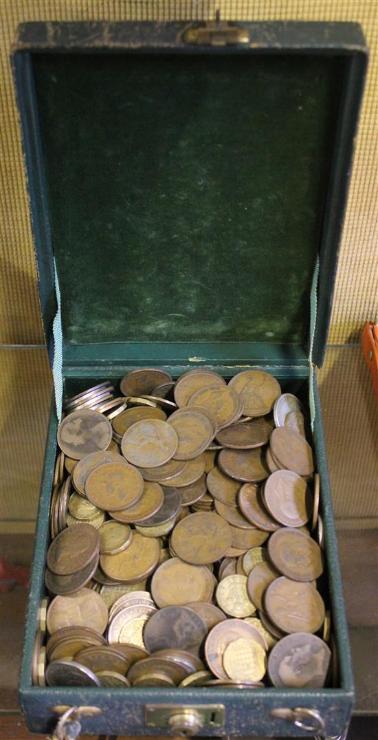 Box of mixed coins